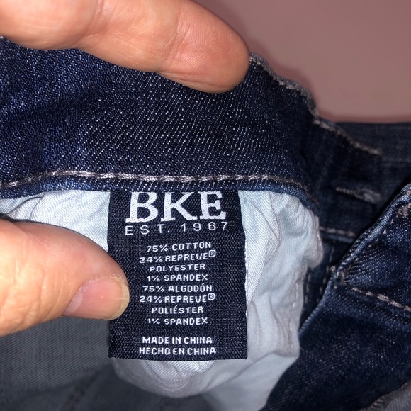 NWT BKE Buckle Jake Straight Leg Jeans Mens 33x32 Dark Wash Blue Premium Denim - Picture 6 of 7